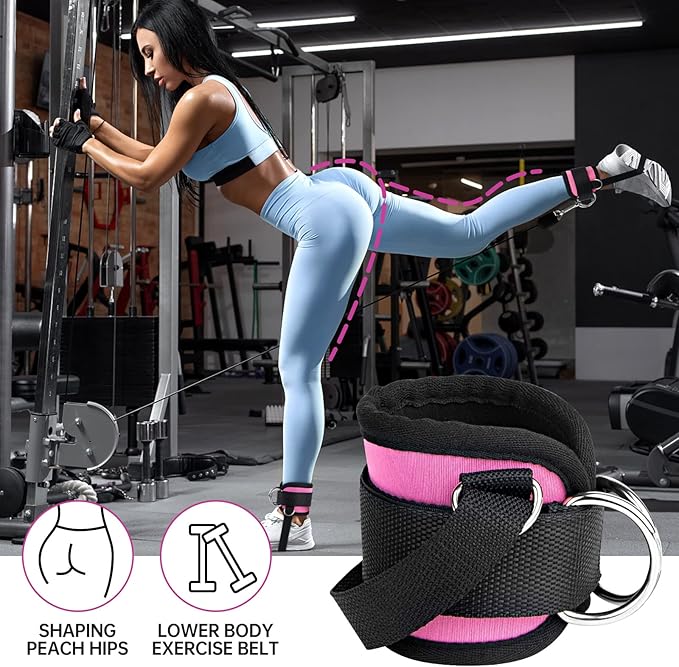 Ankle Straps for Cable Machine Glute Kickbacks