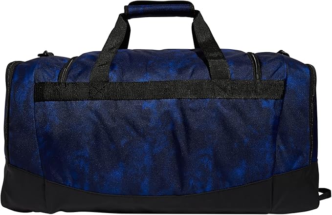 adidas Defender 4 Medium Duffel Bag, Stone Wash Team Royal Blue/Black/Silver Metallic, One Size