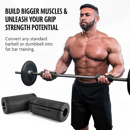 DMoose Fitness Thick Bar Dumbbell Grips