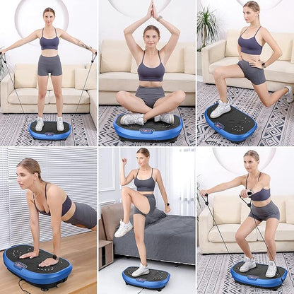 AXV Vibration Plate Exercise Machine Whole Body Workout Power Vibrate Fitness Platform Vibrating Machine Exercise Board for Weight Loss Shaping Toning Wellness Home Gyms Workout