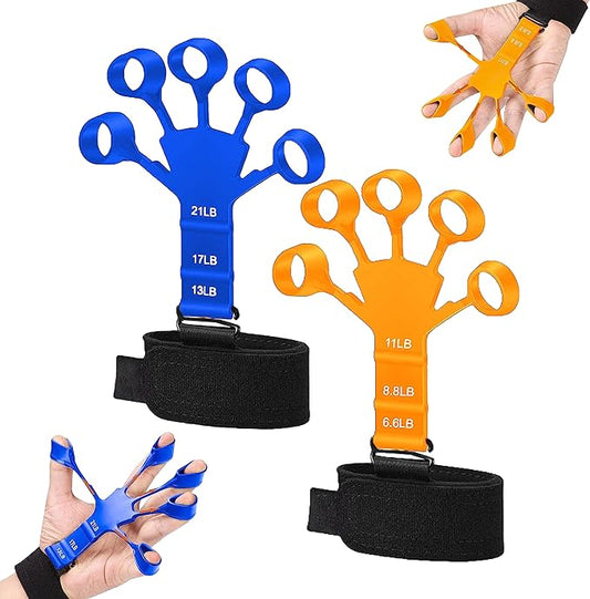 Gripster, Grip Strength Trainer, 2PCS Hand Grip Strengthener, Forearm Strengthener, Finger Endurance, Hand Exercisers for Strength, Strength Training Equipment