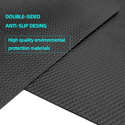 Exercise Equipment Mat - Treadmill Mat, Stationary Bike Mat, Exercise Mat, Gym Equipment Waterproof Mat, Jump Rope Mat Use On Hardwood Floors and Carpet Protection (Small - 47.3" x 23.6")