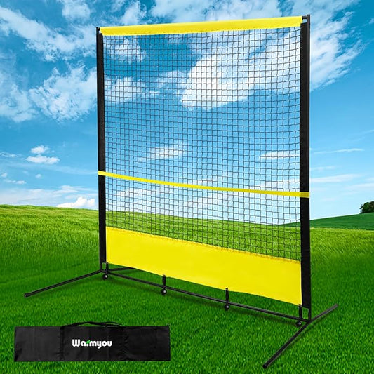 Portable Backstop Net, Barrier Netting, Lacrosse, Baseball, Softball, Soccer, Basketball, Baseball Net, Protective Screen with Carry Bag, Baseball Practice Net,Tennis Backstop Net