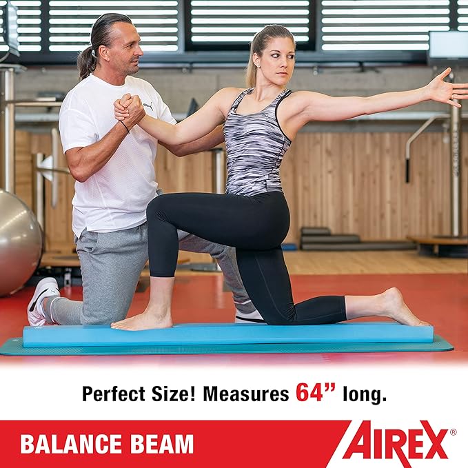 AIREX Balance Pad – Stability Trainer for Balance, Stretching, Physical Therapy, Exercise, Mobility, Rehabilitation and Core Training Non-Slip Closed Cell Foam Premium Balance Pad