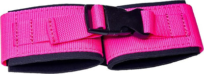 Myosource Kinetic Bands Tumble Pro X Ankle Straps Kit – Cheerleading Standing Tumbling Equipment, Gymnastics Backhandspring Trainer – Includes Flexibility Stunt Stretch Strap – Blue or Pink