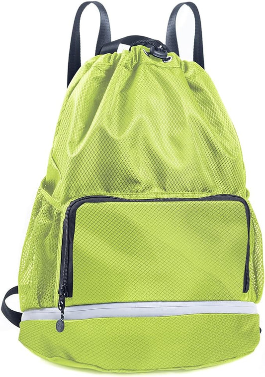 Swim Bag Beach Backpack Sports Drawstring Backpack - Gym Bag - Kids Swim Backpack Mens Beach Bag, Workout Bag