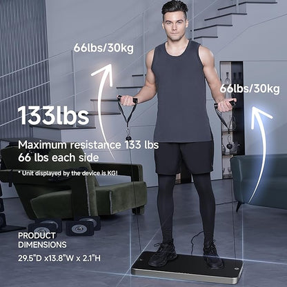 P1 Lite Ultra-Thin Smart Home Gym, 133 lbs Adjustable Digital Dumbbells, Total Body Strength Training, 4 Modes Cable Weight Machine , Smart Fitness Trainer Equipment with Free APP