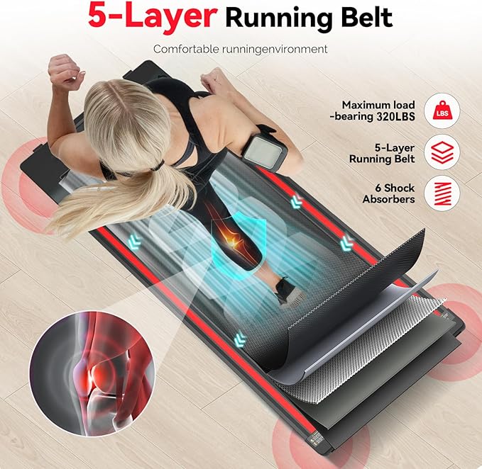 Walking Pad, Treadmill for Home,Under Desk Treadmill Portable with Remote Control