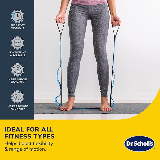 Dr. Scholl's Multi-Loop Deep Muscle Stretching Band - Balance & Stability, Joint Rehabilitation, Muscle Pain, Injuries, Arthritis