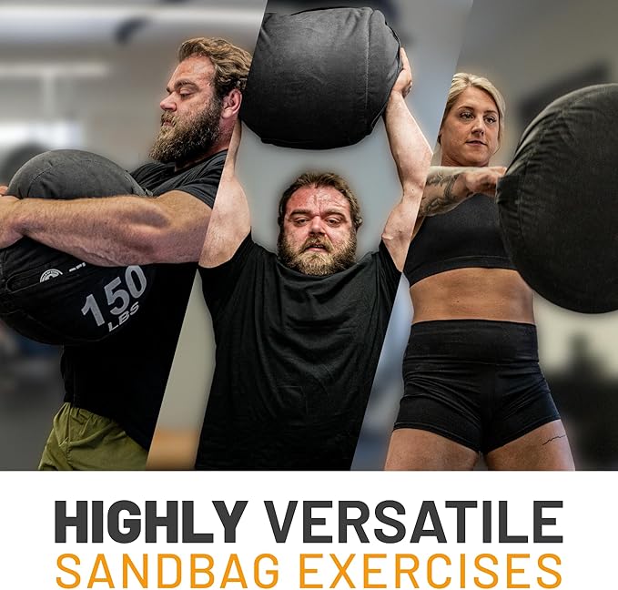 Sandbags for Working Out [Bells of Steel] Workout Sand Bag, Commercial and Home Gym Sand Bags for Weight Training, Strongman Training with Handles for Fitness, Cross, Strength Training