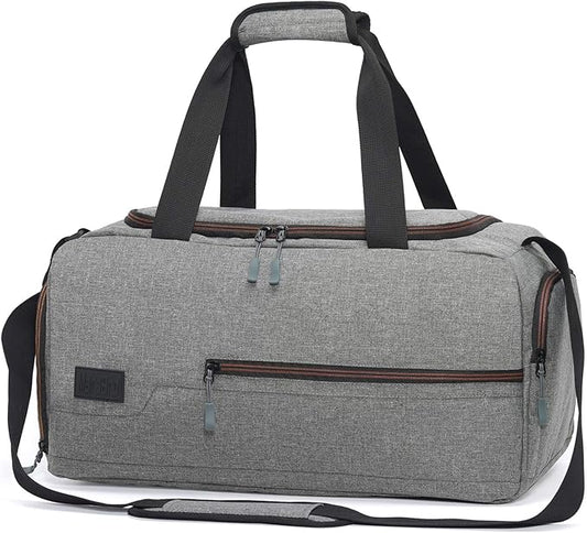 Water Resistant Sports Gym Travel Weekender Duffel Bag with Shoe Compartment