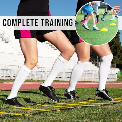 Soccer Agility Training Equipment – Speed Agility Training 20ft Agility 12 Cones,