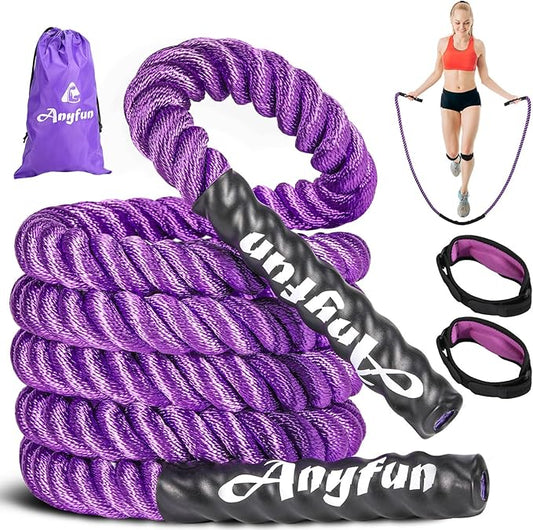 Weighted Jump Rope Workout Equipment for Women Adult Jumprope for Strength Training Weight Loss Shape Body Total Body Workout Skipping Rope Home Gym Jumping Rope