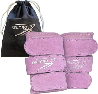 Suede Wrist Supports (Pair) with Bag | Gymnastics, Acrobatics, Cheer Adjustable Wrist Guards | Wrist Injury Prevention | Wrist Support Brace Hand Wraps