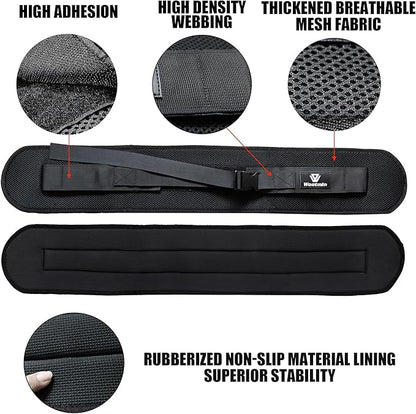 hip thrust belt, fully upgraded hip thrust belt for dumbbells, more comfortable hip thrust belt, home gym hip thrust belt with wider and longer anti-slip pads.