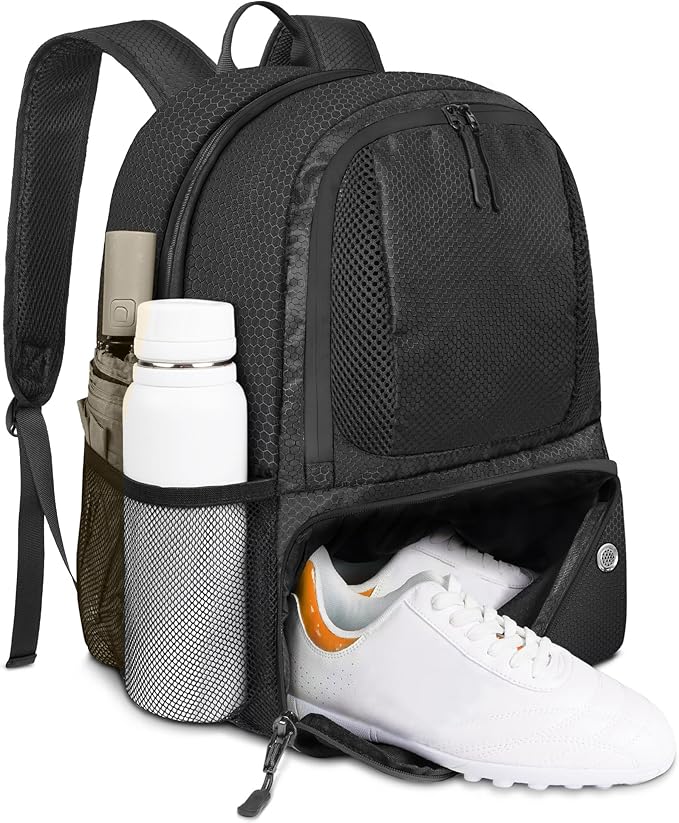 YOREPEK Soccer Backpack,Soccer Bag with Ball Holder, Water resistant Sport Equipment Bags Fit Basketball Volleyball Football