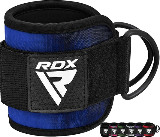 RDX Ankle Straps for Cable Machines Resistance Bands Attachment 7mm Neoprene 10”x4”, Gym