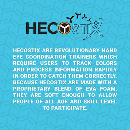 HECOstix Hand Eye Coordination & Reaction Speed Training Tool – Improve Reflex, Agility, and Focus for Sports, Exercise, and Fun for All Ages