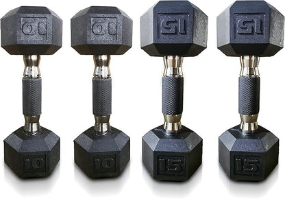 CAP 50 lbs Coated Dumbbell Set | Multiple Styles