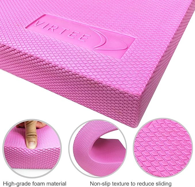 Balance Pad, Foam Pad, Non-Slip Yoga Cushion Knee Pad Yoga boards for Physical Therapy, Stability Exercise, Rehabilitation, 15. 5 x 12. 8 x 2 inch