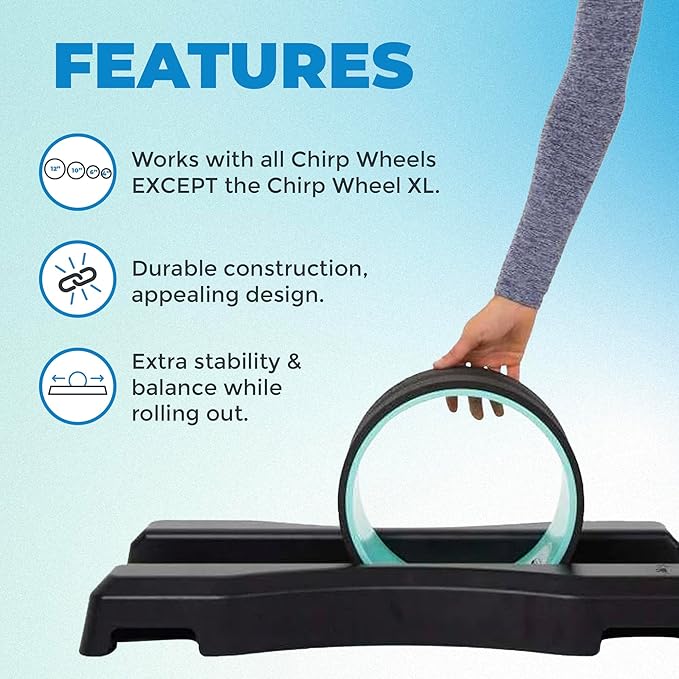 Chirp Wheel Base - No-Balance Needed, Stability & Support for Wheel Rollers, Achieve Deep, Satisfying Massages, Reliable Design, Compatible with All Chirp Wheels Except XL (Chirp Wheels Not Included)