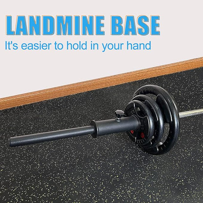 Viking Press Landmine Handle for 2-Inch Barbell, T-Bar Row Attachment Core Strength Training Accessories, Shoulder Press Landmine Attachment Equipment