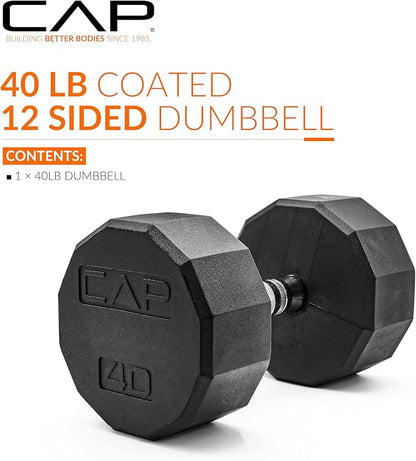 CAP Barbell Coated Hex Dumbbell Weight