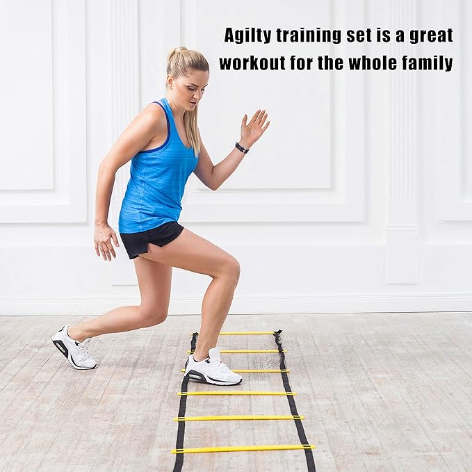 Upper Midland Products Agility Hurdles Ladder Set 2 Running