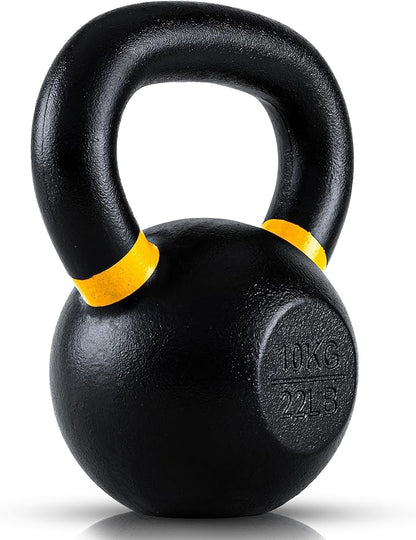 Kettlebells, Single-cast Iron, No-welded Joints, Wide Handle, Strength Training Kettlebells, Cast Iron Kettlebell Set, Powder Coated Kettlebell Weights For Maximum Durability, Men & Women