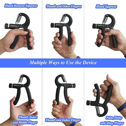 Hand Grip Suitable for Women, Kids and Other Small Hands. Hand Grip Strengthener Forearm Exerciser and Hand Workout Tool with Adjustable Resistance 11-132 lbs.