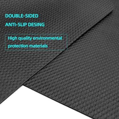 Exercise Equipment Mat - Treadmill Mat, Stationary Bike Mat, Exercise Mat, Gym Equipment Waterproof Mat, Jump Rope Mat Use On Hardwood Floors and Carpet Protection (Large - 75" X 32")