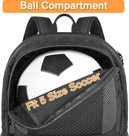 YOREPEK Soccer Backpack,Soccer Bag with Ball Holder, Water resistant Sport Equipment Bags Fit Basketball Volleyball Football