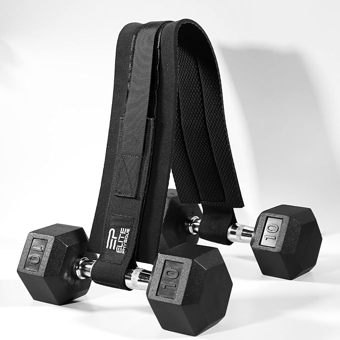 Elite Physiques Hip Thrust Belt Easy to Use with Dumbbells, Kettlebells, or Plates, Slip-Resistant Padding that Protects Your Hips for the Gym, Home Workouts, or On the Go