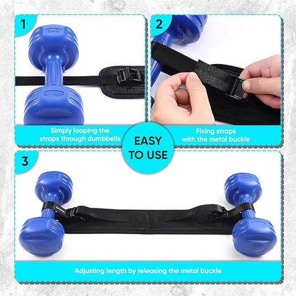 Customizable Hip Thrust Belt Strap for Dumbbells, Glute Exercise Gear, Perfect for Weightlifting, Home Workout with Added Comfort, The Ultimate Booty Sculptor