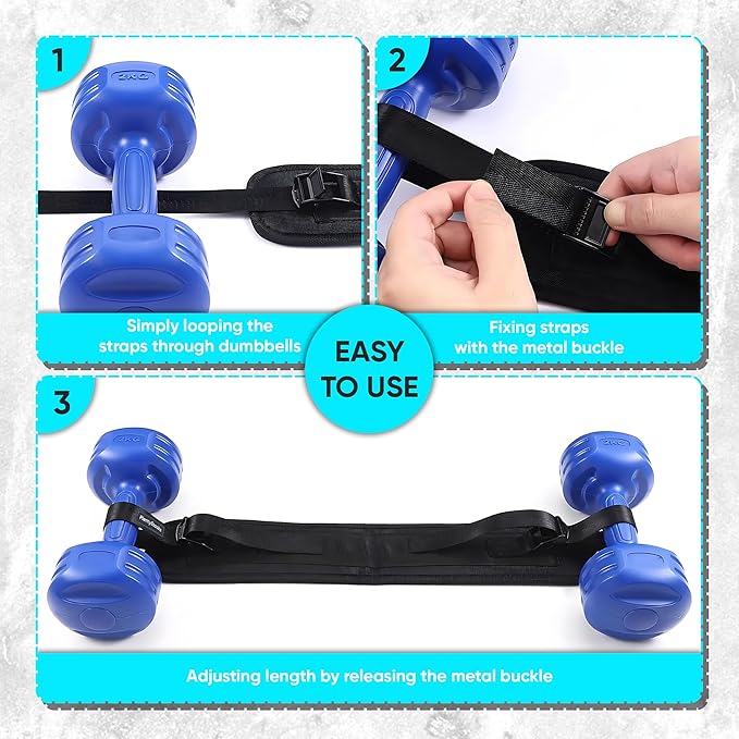 Customizable Hip Thrust Belt Strap for Dumbbells