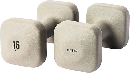 SafeGrip Dumbbells with Anti-Slip, Thick Handles and Flat, Sturdy Sides for Secure Workouts at Home, for Weightlifting, and Personal Training