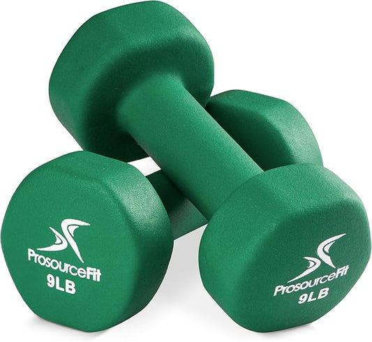 ProsourceFit Neoprene Dumbbell Coated for Non-Slip Grip, 4 lb