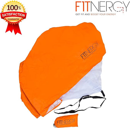 Running Resistance Parachute Durable 56" Orange Speed Sprint