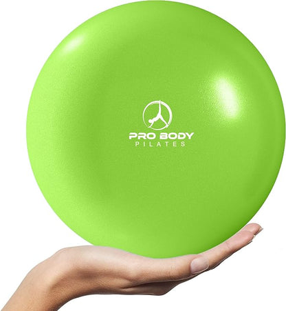 ProBody Pilates Ball 9 Inch - Small Exercise Ball for Stability, Barre, Core, Ab Workouts, Yoga, & Physical Therapy