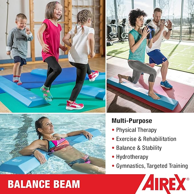 AIREX Balance Pad – Stability Trainer for Balance, Stretching, Physical Therapy, Exercise, Mobility, Rehabilitation and Core Training Non-Slip Closed Cell Foam Premium Balance Pad