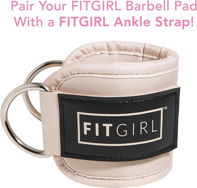 FITGIRL - Squat Pad and Hip Thrust Pad for Leg Day, Barbell Pad Stays in Place Secure, Thick Cushion for Comfortable Squats Lunges Glute Bridges, Olympic Bar and Smith Machine