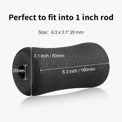 Sratte 4pcs Foot Foam Pads Rollers Set Foam Roller Foam Foot Pads Machine Tube Leg Foam Roller Pad Replacement Roller Pad for Leg Extension for Weight Bench Inversion Table and Gym Exercise Equipments