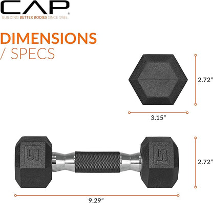 CAP Barbell Coated Dumbbell Weight