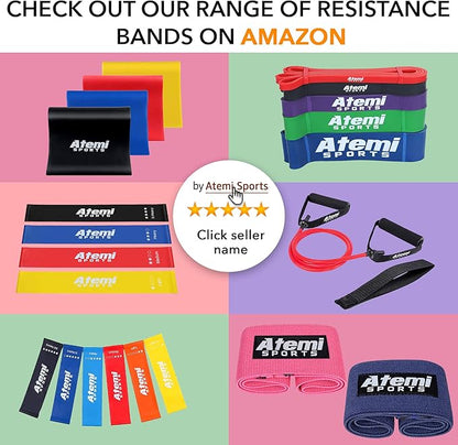 Resistance Bands with Handles and Door Anchor, Gym Resistance Tubes for Strength Training, Exercise Bands for Working Out, Physical Therapy, Home Workouts, Pilates & Crossfit