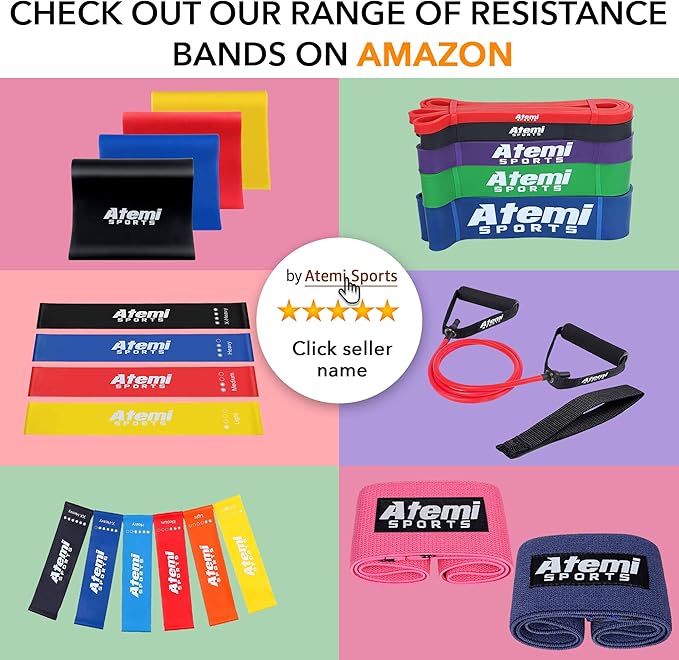 Resistance Bands with Handles and Door Anchor, Gym Resistance Tubes for Strength Training, Exercise Bands for Working Out, Physical Therapy, Home Workouts, Pilates & Crossfit