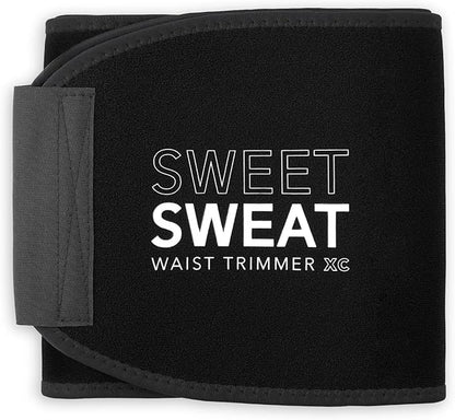 Sweet Sweat Waist Trimmer for Women and Men - Sweat Band Waist Trainer for High-Intensity Training & Workouts