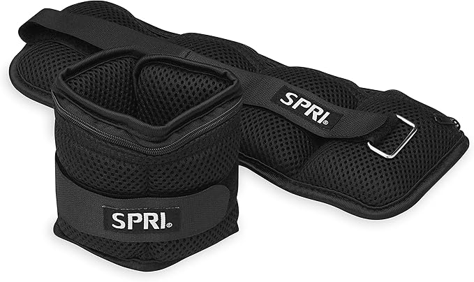 SPRI Adjustable Ankle Weights - Walking Weights for Strength Training Exercises, Resistance Endurance Workouts, General Fitness - For Strengthening & Toning Lower Body