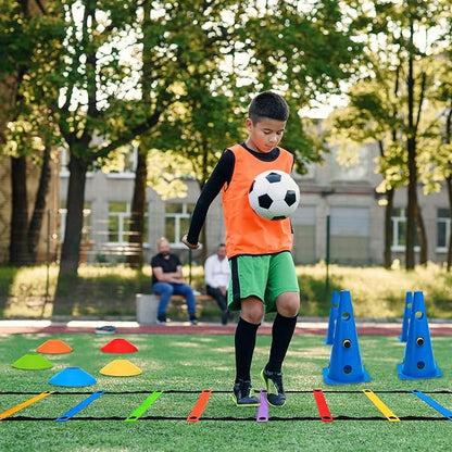 Speed Training Equipment Include 8 Pcs Hurdle Cone 1 Agility 1 Storage 50 Agility 1 Carry 1 Holder