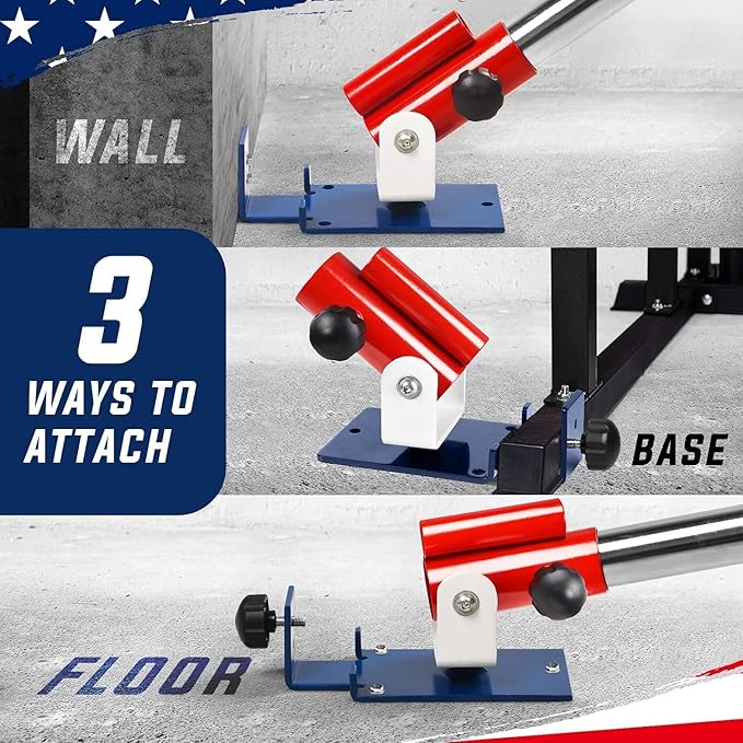 Yes4All T Bar Row Platform, Landmine Attachment for Barbell fits 1” Standard Bar & 2” Olympic Bar, Landmine Handle T Row