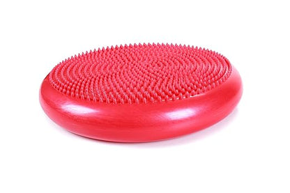 Cando-30-1870 CanDo Inflatable Balance Disc for Balance Training, Proprioception, Strengthening Lower Extremities, Posture, Back Pain, Stress Relief, Restlessness and Anxiety. Red, 14” Diameter